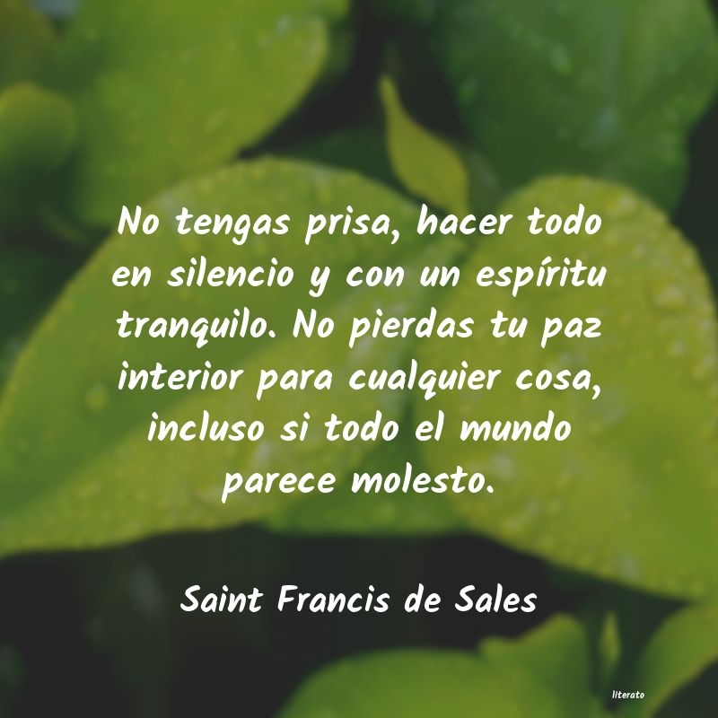 frases de Saint Francis de Sales