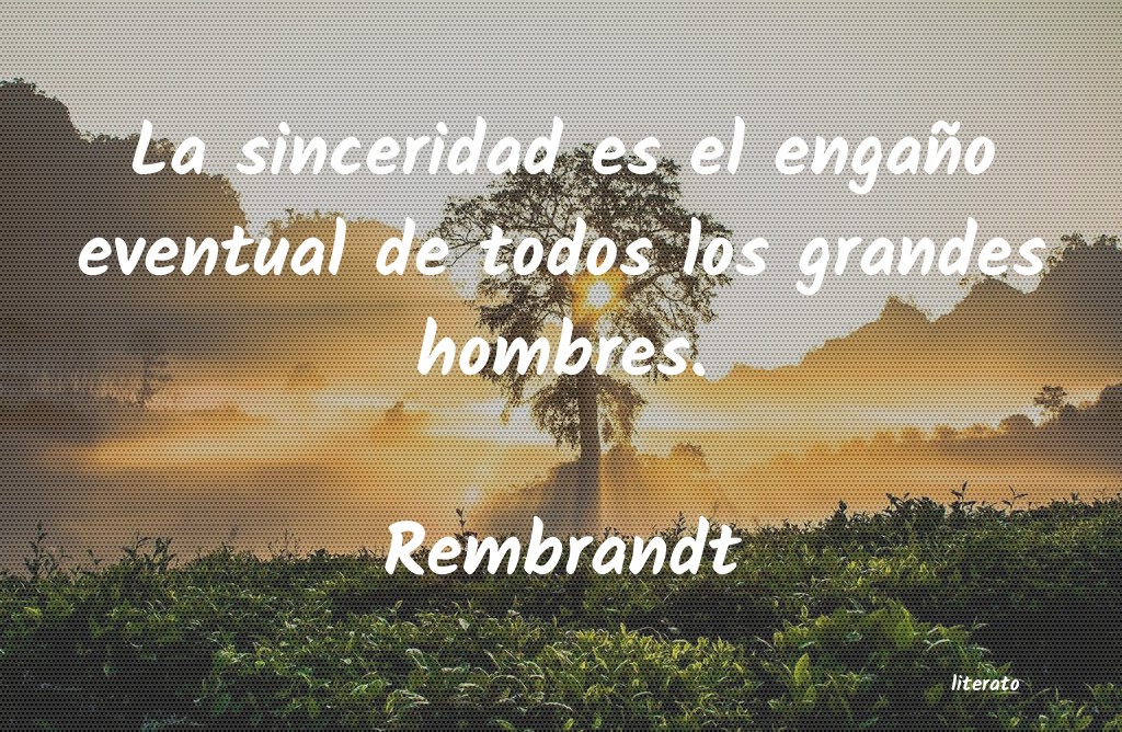 Frases de Rembrandt