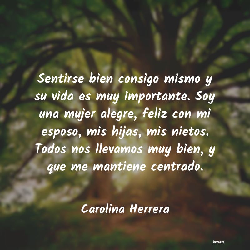 frases de Carolina Herrera