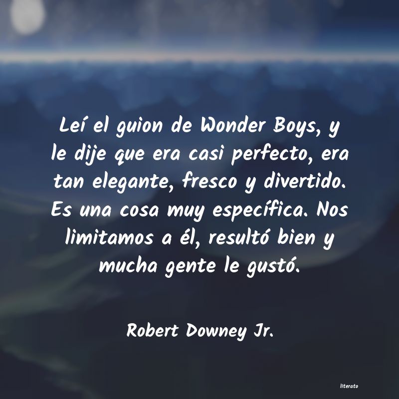 frases de Robert Downey Jr.