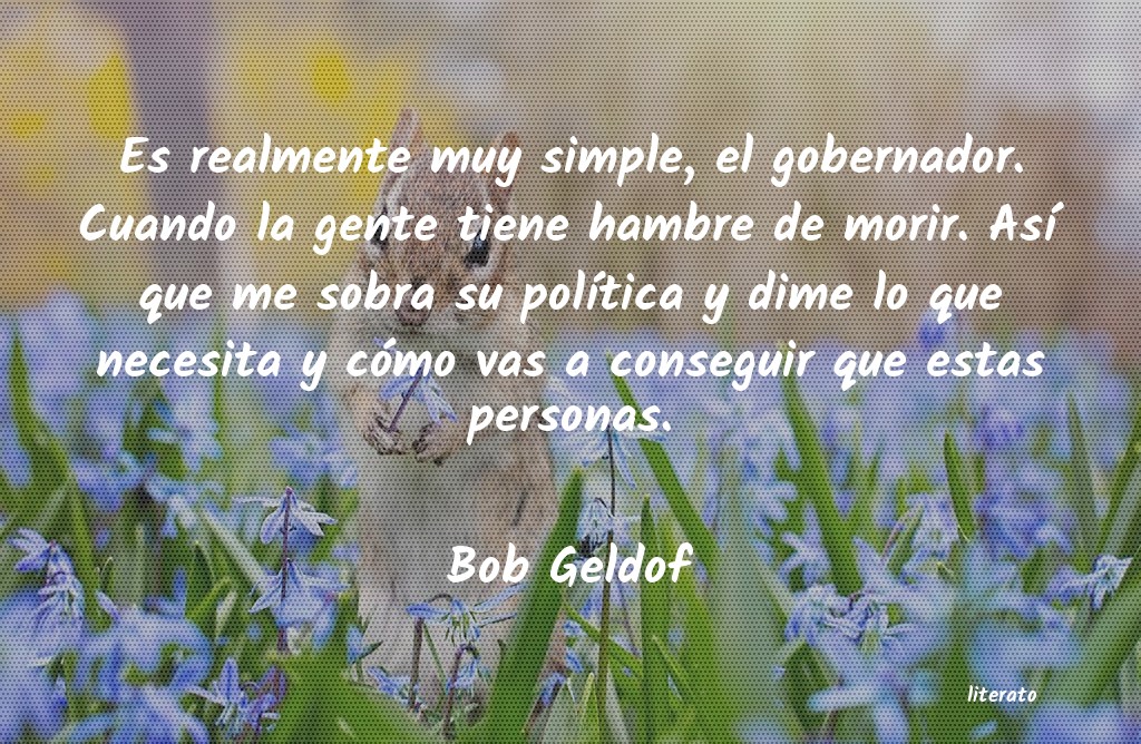 frases de Bob Geldof