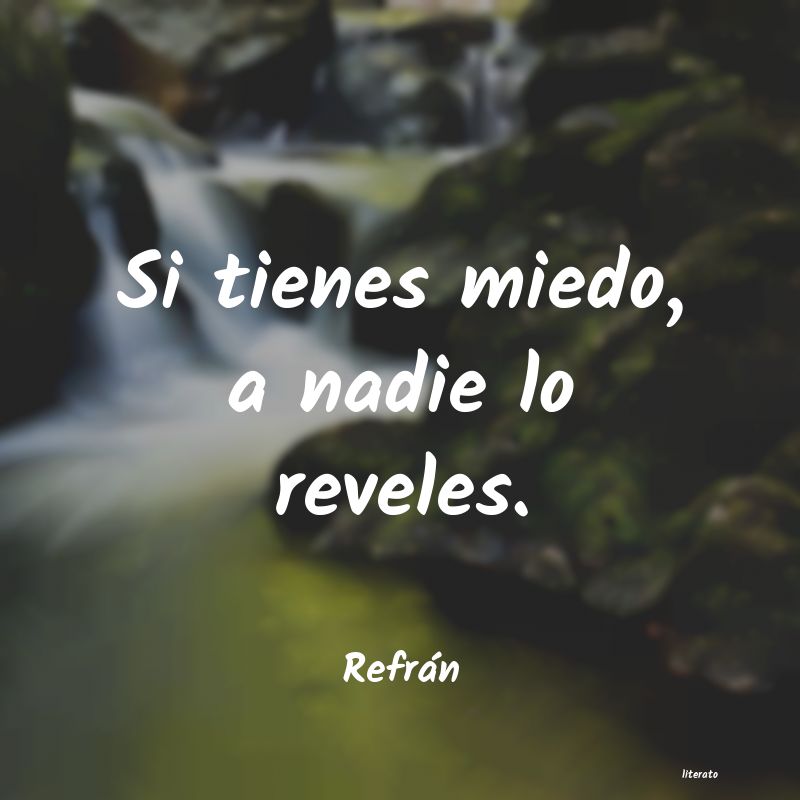 Frases de Refrán