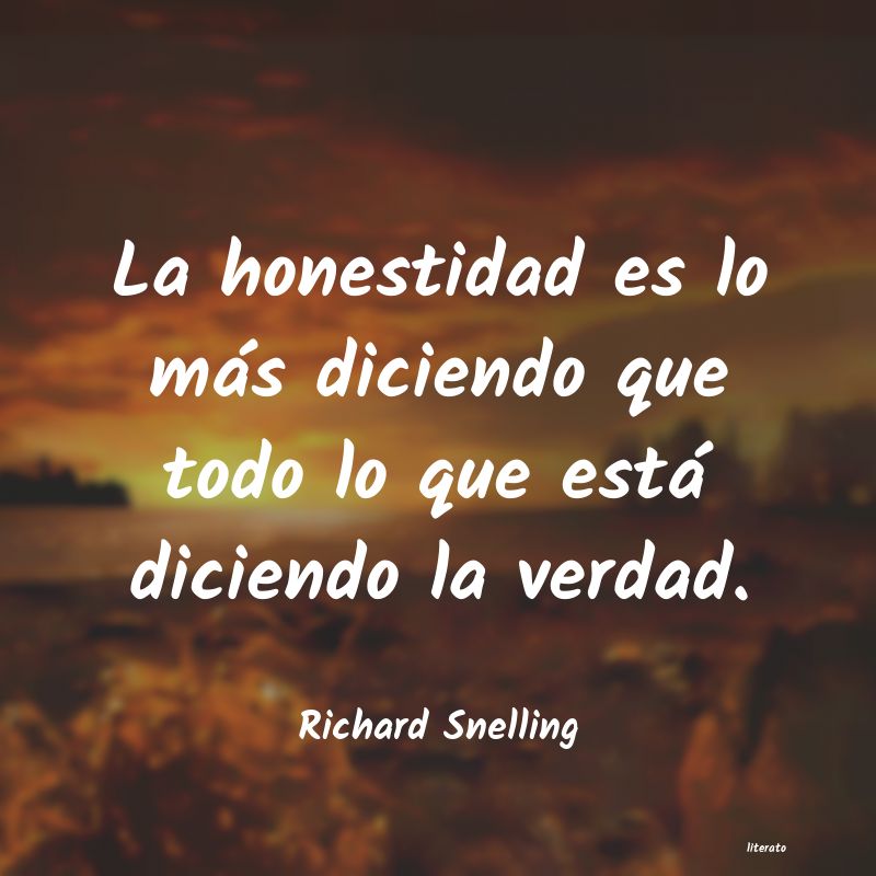 Honestidad honradez frases - Literato (2)