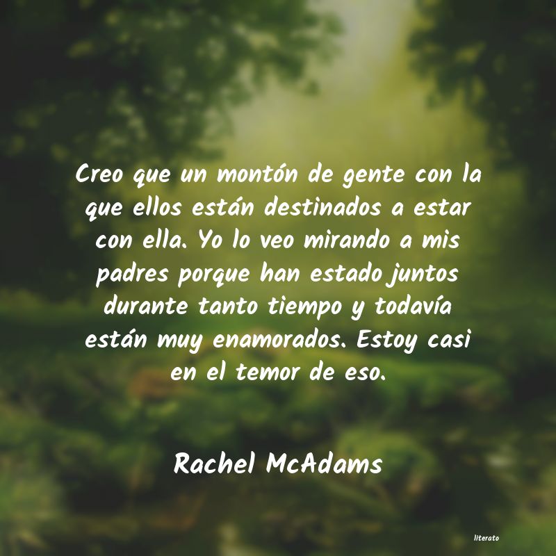 frases de Rachel McAdams
