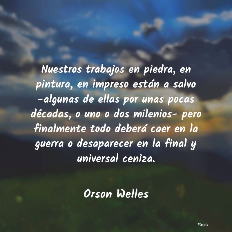 frases de Orson Welles