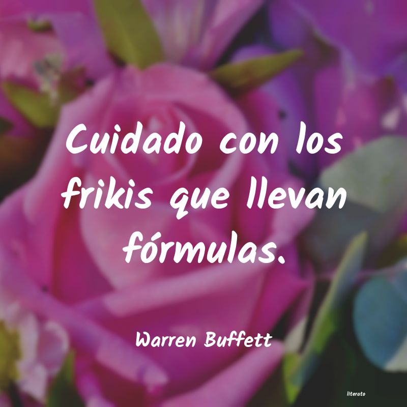 frases de Warren Buffett