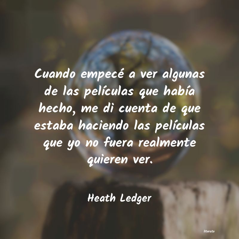 Frases de Heath Ledger
