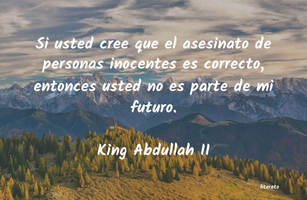 frases de King Abdullah II