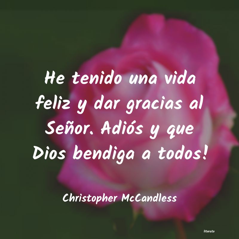 Frases de Christopher McCandless