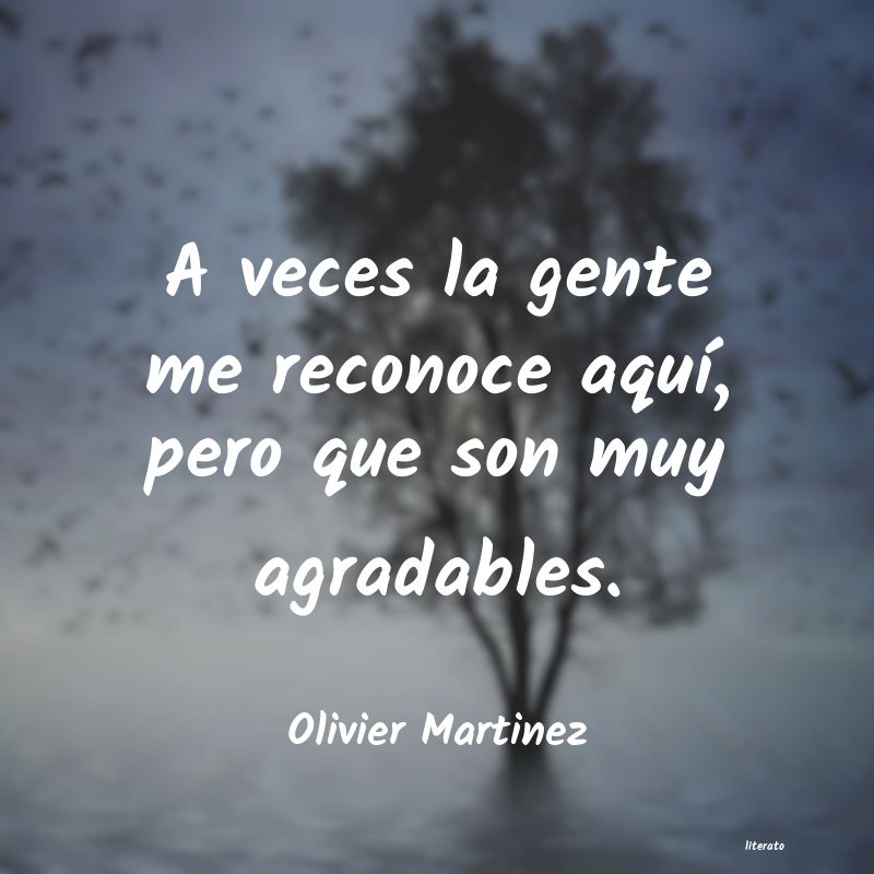 Frases de Olivier Martinez