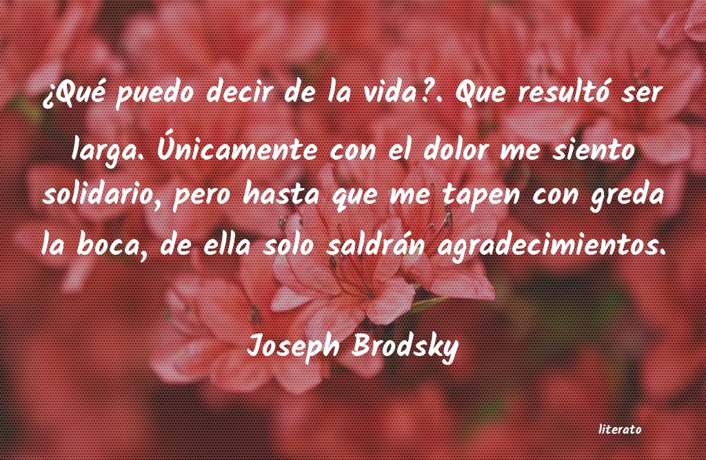 frases de Joseph Brodsky