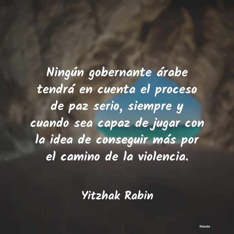 Frases de Yitzhak Rabin