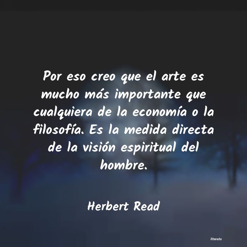 frases de Herbert Read