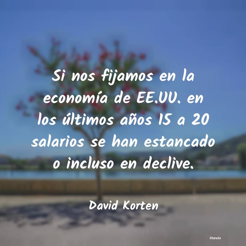 frases de David Korten