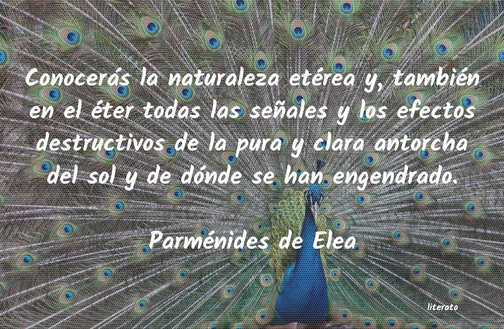 frases de Parménides de Elea