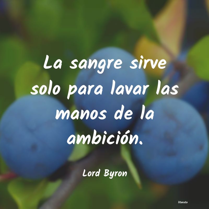 frases de Lord Byron