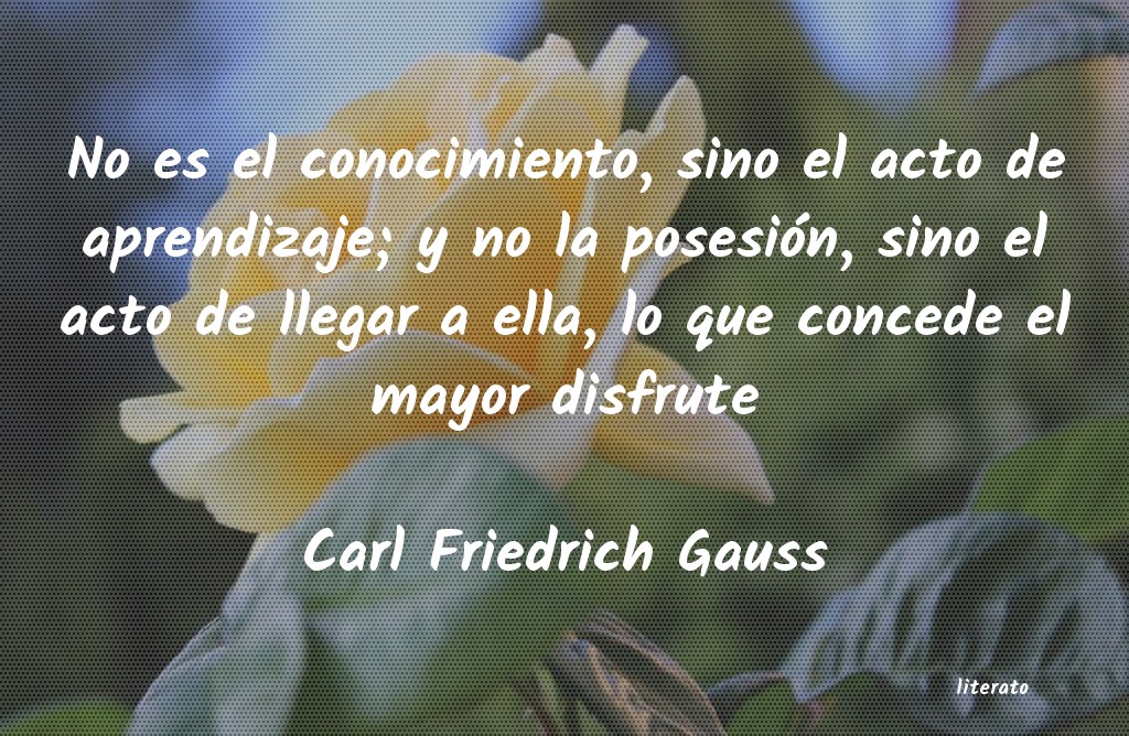 Frases de Carl Friedrich Gauss