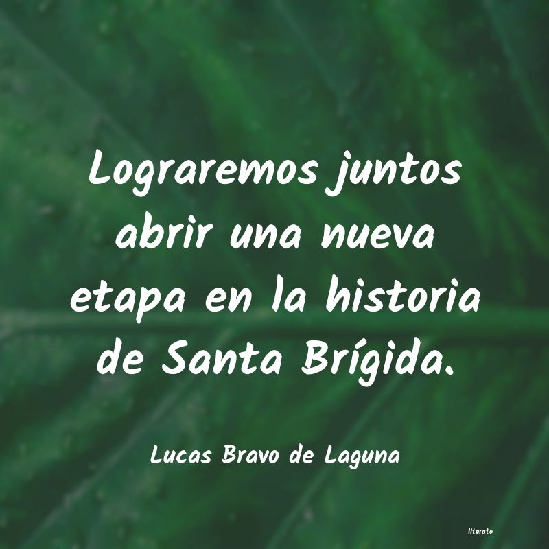 Frases de Lucas Bravo de Laguna