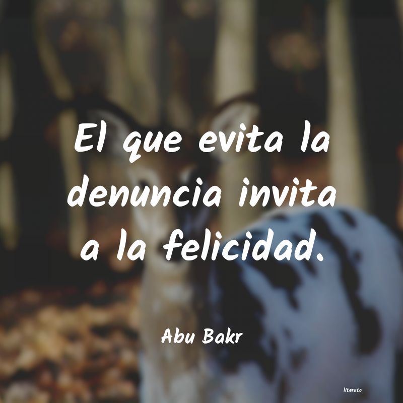 Frases de Abu Bakr