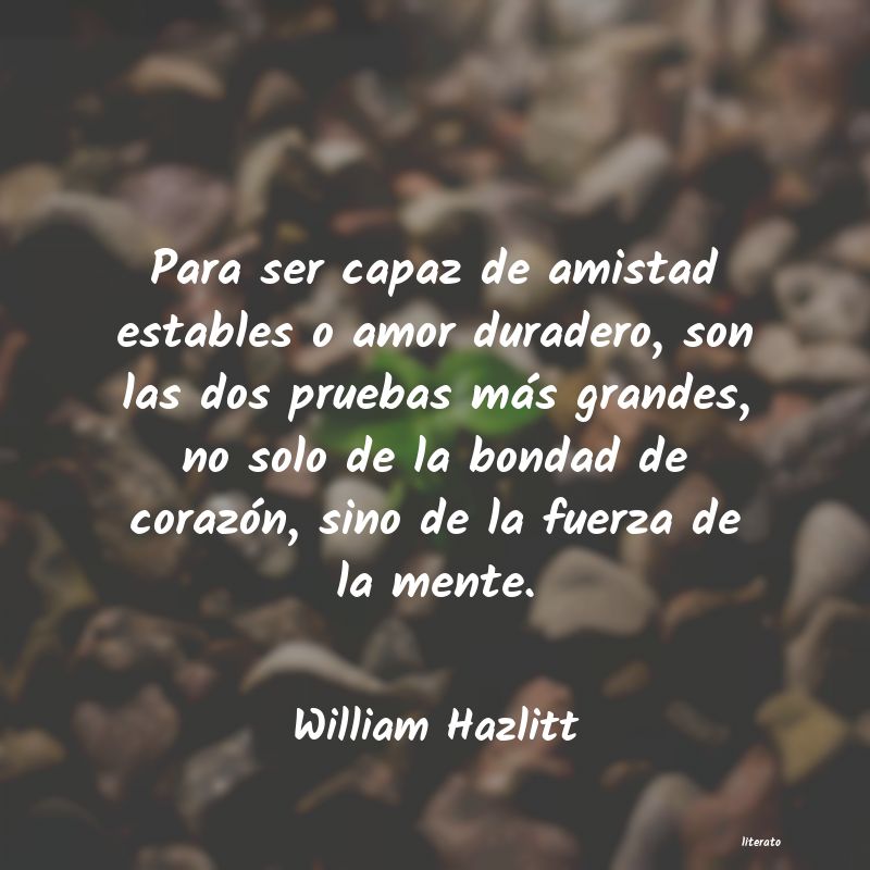 <ol class='breadcrumb' itemscope itemtype='http://schema.org/BreadcrumbList'>
<li itemprop='itemListElement'><a href='/autores/'>Autores</a></li>
<li itemprop='itemListElement'><a href='/autor/william_hazlitt/'>William Hazlitt</a></li>
</ol>