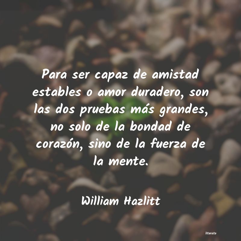 Frases de William Hazlitt