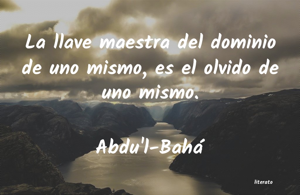 frases de Abdu'l-Bahá