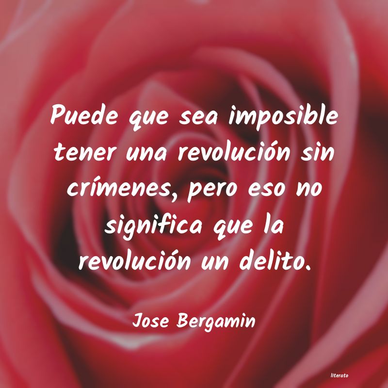 frases de Jose Bergamin