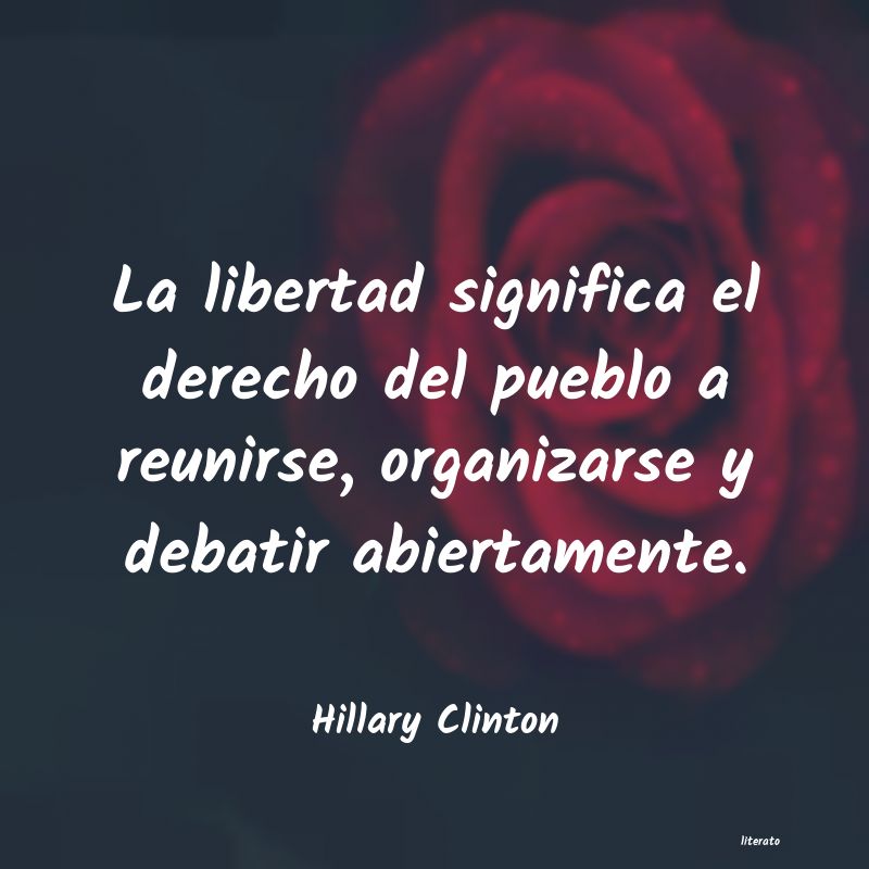 frases de Hillary Clinton