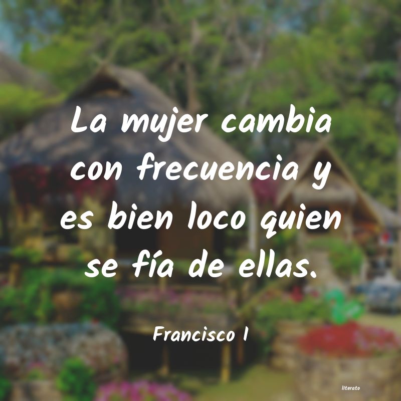 frases de Francisco I