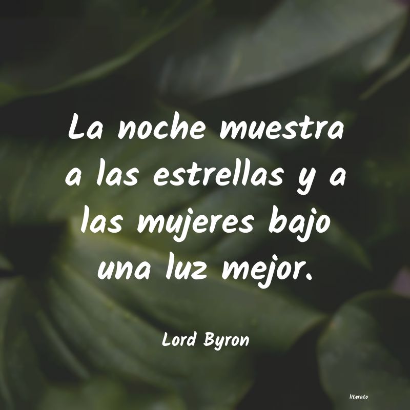 frases de Lord Byron