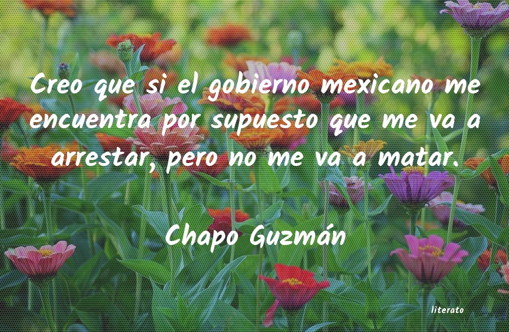 frases de Chapo Guzmán