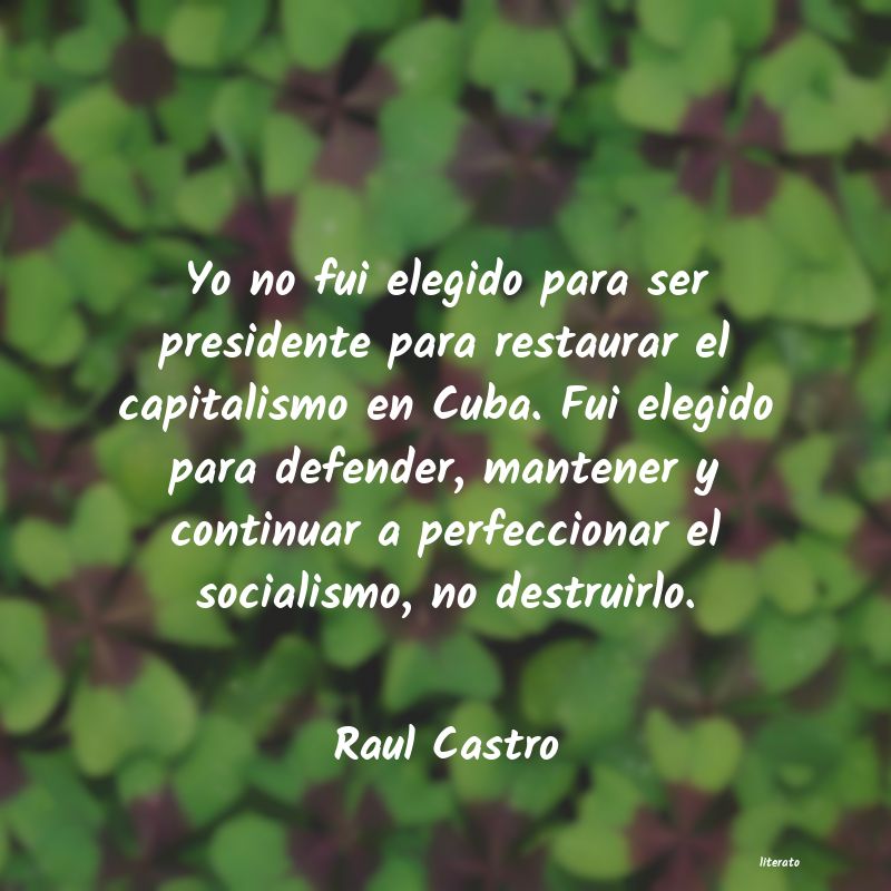 frases de Raul Castro