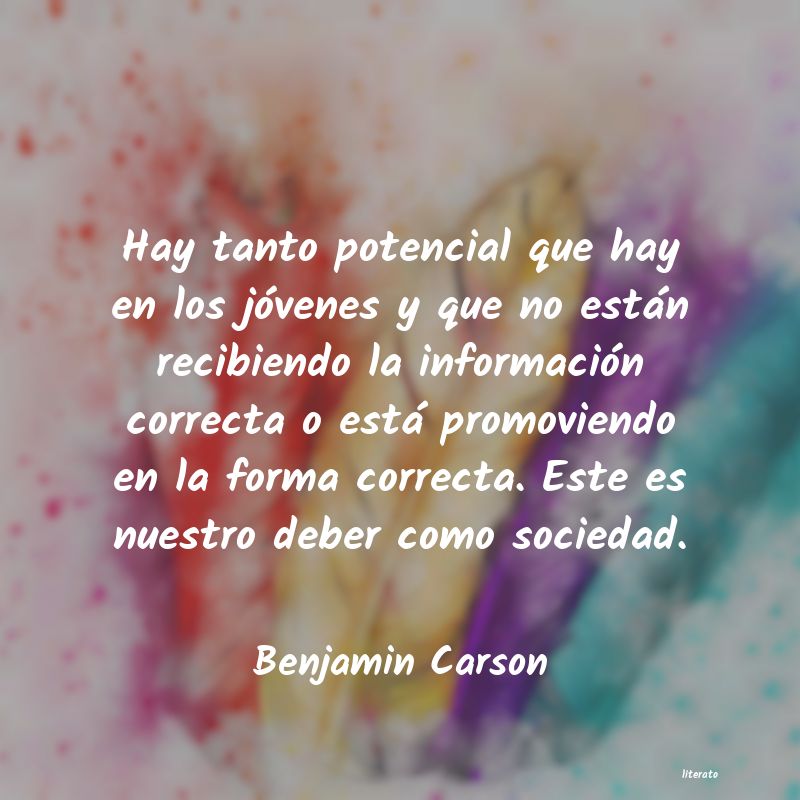 frases de Benjamin Carson