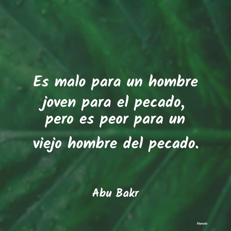 frases de Abu Bakr