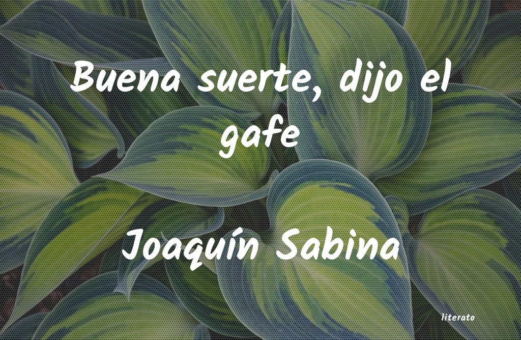 frases de JoaquÃÂn Sabina