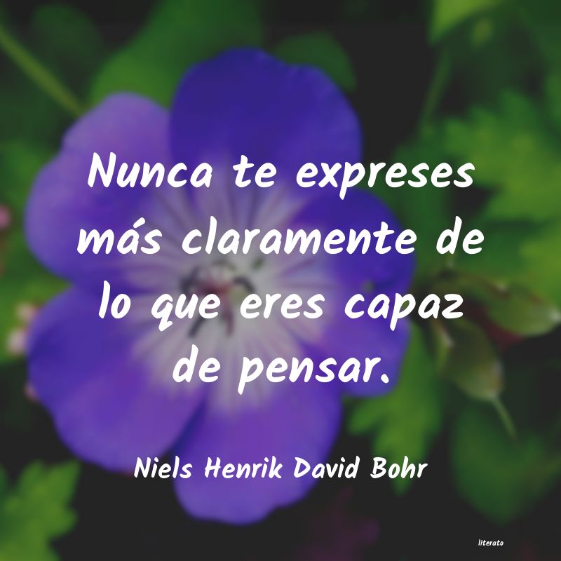 Frases de Niels Henrik David Bohr