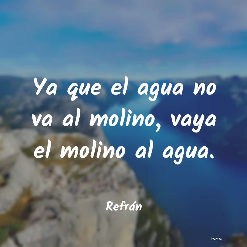 Frases de Refrán