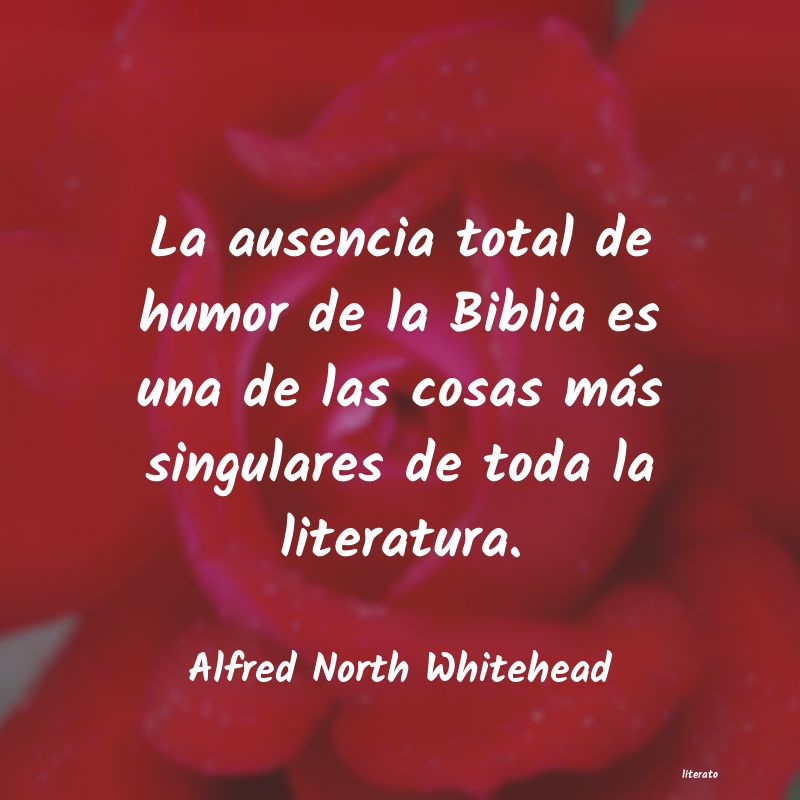 Frases de Alfred North Whitehead