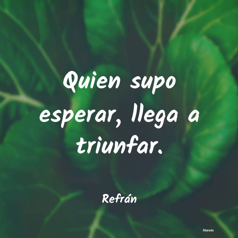 Frases de Refrán