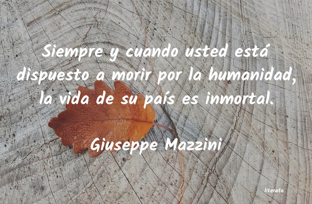 frases de Giuseppe Mazzini