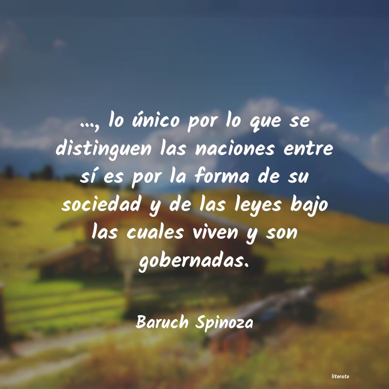 Frases de Baruch Spinoza