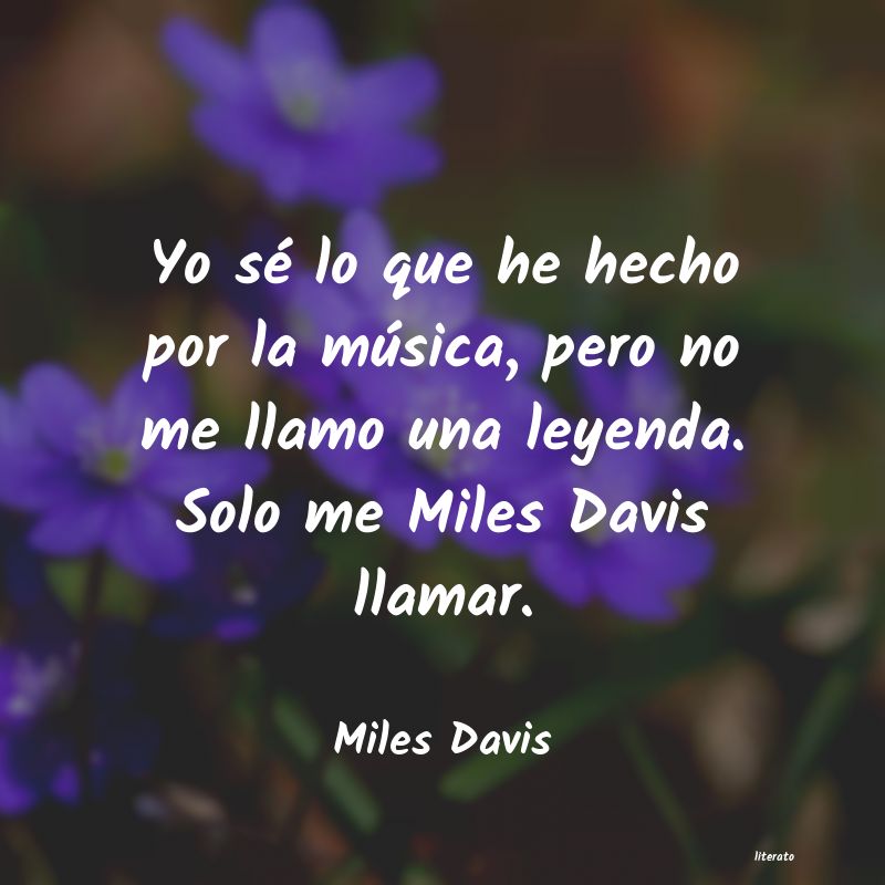 Frases de Miles Davis