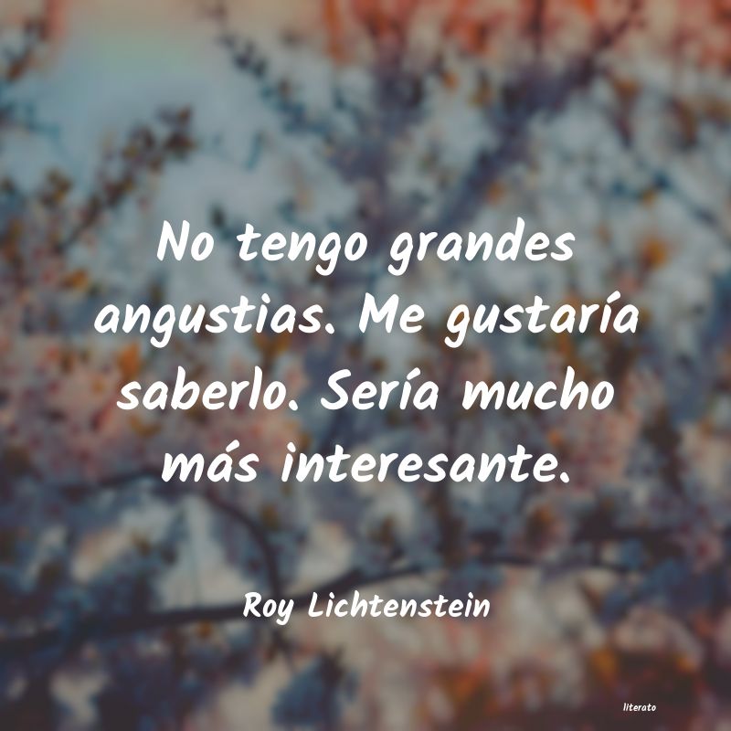 frases de Roy Lichtenstein