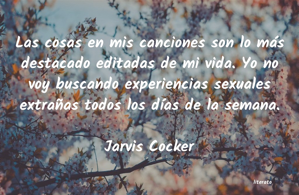 Frases de Jarvis Cocker