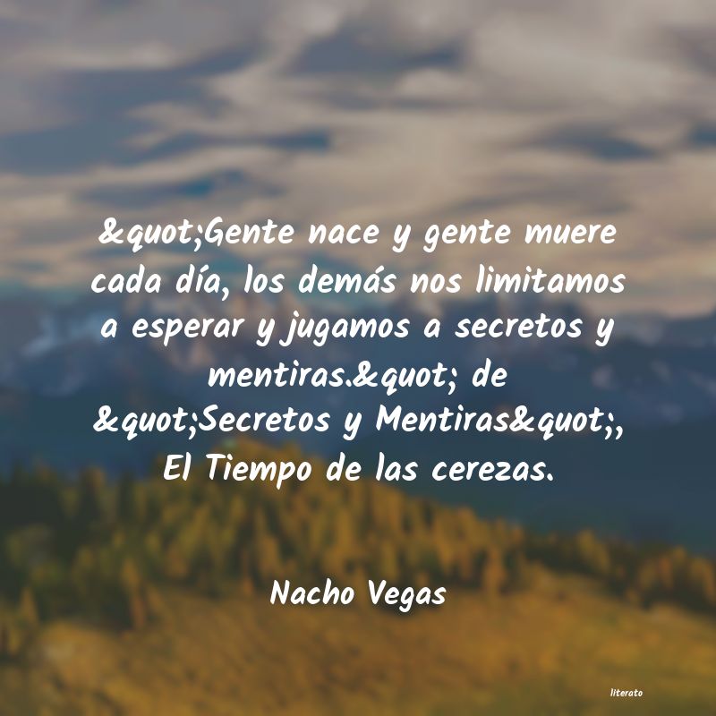 Frases de Nacho Vegas