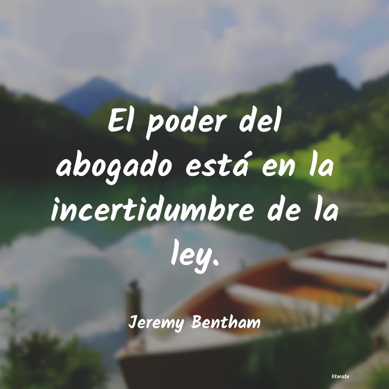 Frases de Jeremy Bentham