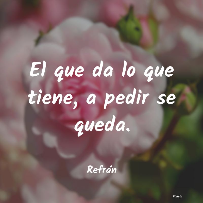 frases de Refrán
