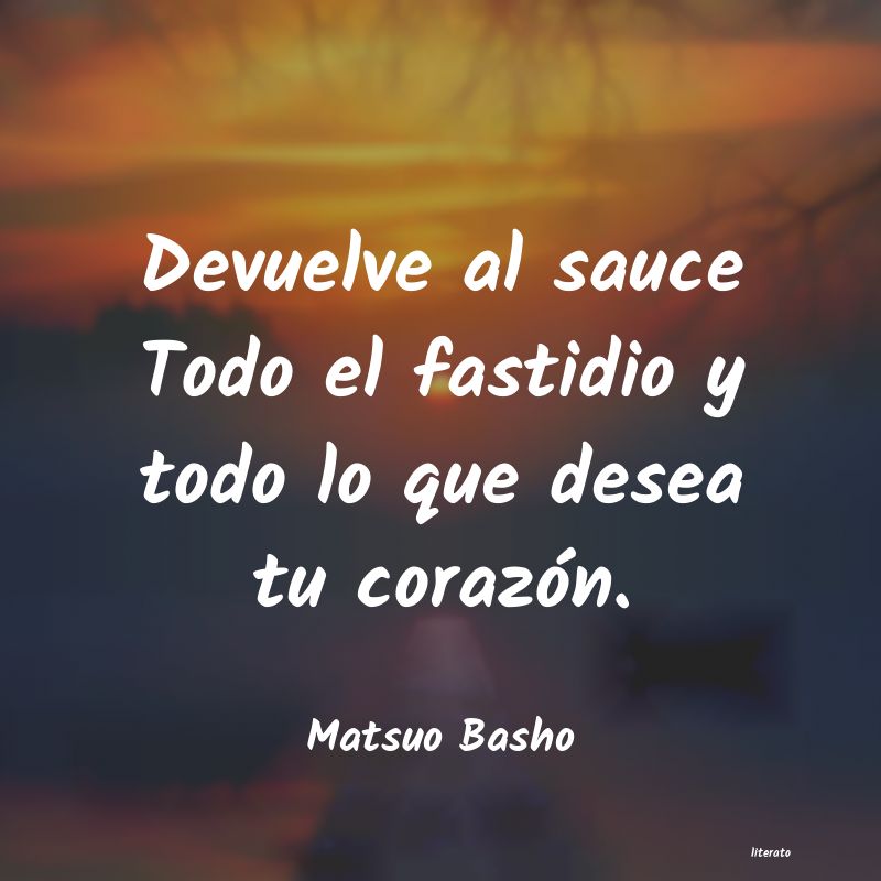 frases de Matsuo Basho