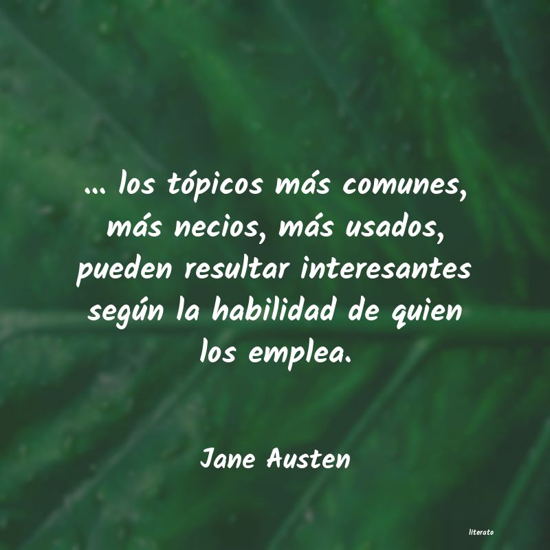 Frases de Jane Austen