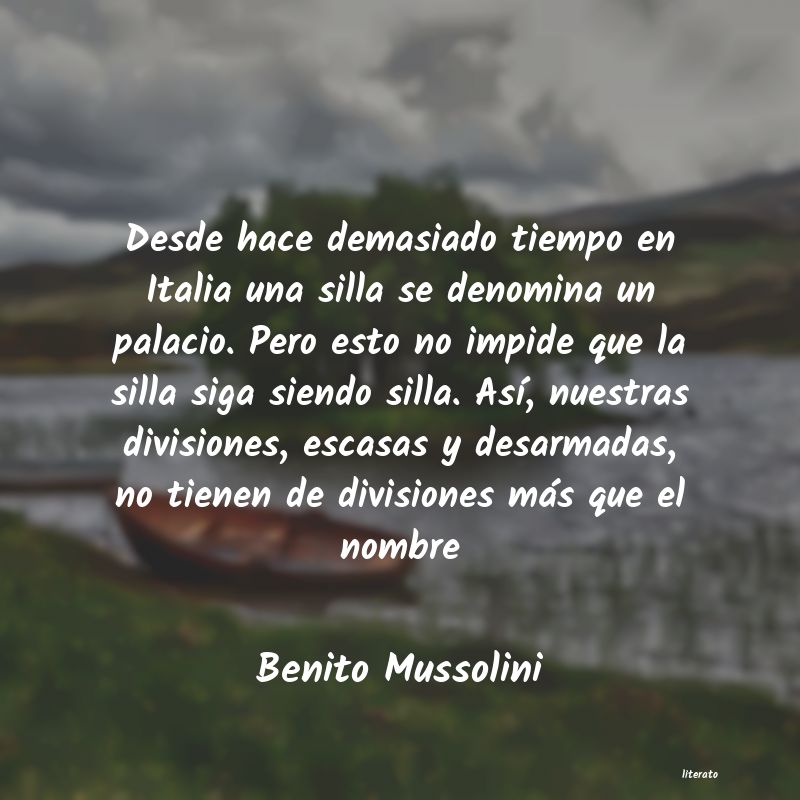 Frases de Benito Mussolini